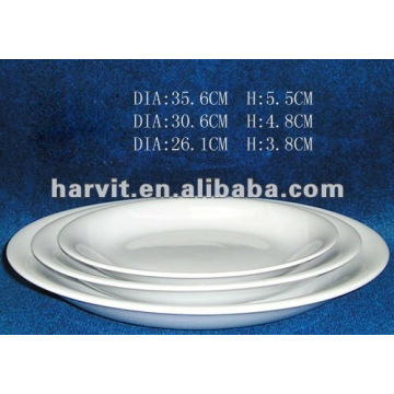 Sólido Blanco Puro Restaurante / Hotel / Homeware / Diario usado Platos y platos finos de porcelana